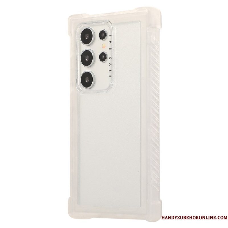 Hoesje Samsung Galaxy S25 Ultra 5g Versterkt Siliconen Frame Bescherming Hoesje