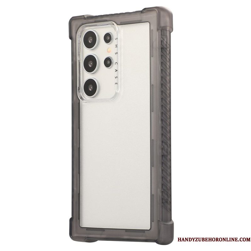 Hoesje Samsung Galaxy S25 Ultra 5g Versterkt Siliconen Frame Bescherming Hoesje