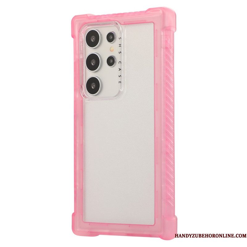 Hoesje Samsung Galaxy S25 Ultra 5g Versterkt Siliconen Frame Bescherming Hoesje