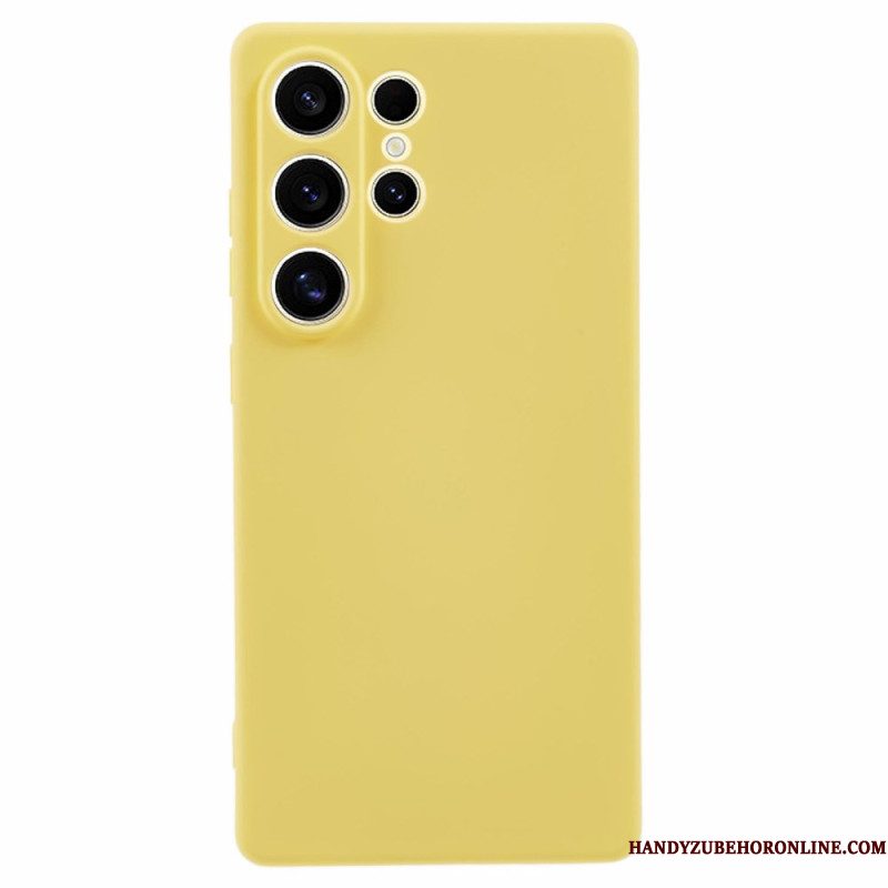 Hoesje Samsung Galaxy S25 Ultra 5g Zijdezacht Siliconen Bescherming Hoesje
