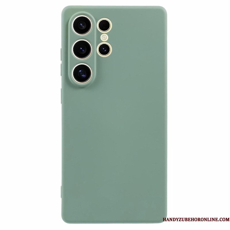 Hoesje Samsung Galaxy S25 Ultra 5g Zijdezacht Siliconen Bescherming Hoesje