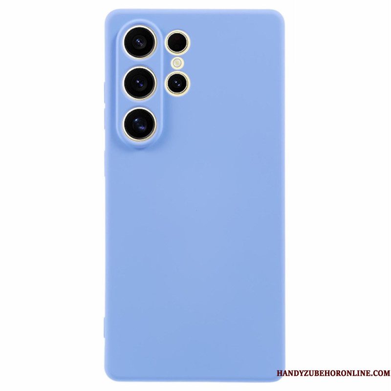 Hoesje Samsung Galaxy S25 Ultra 5g Zijdezacht Siliconen Bescherming Hoesje