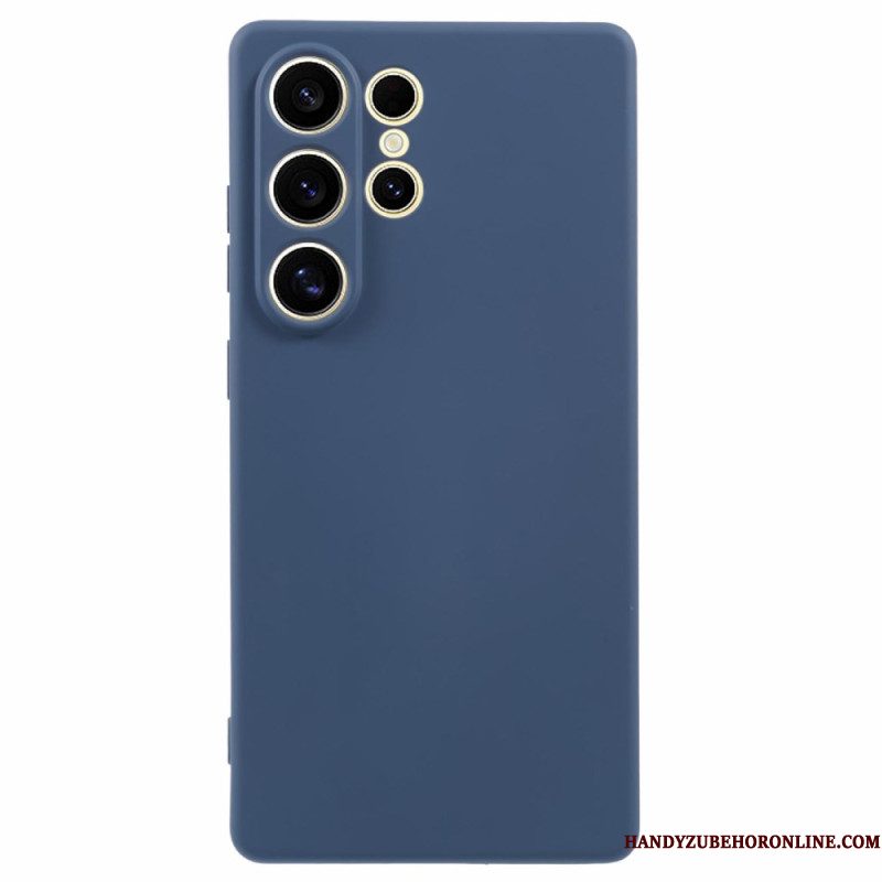 Hoesje Samsung Galaxy S25 Ultra 5g Zijdezacht Siliconen Bescherming Hoesje
