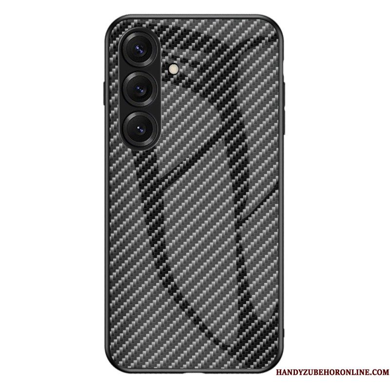 Hoesje Samsung Galaxy S26 Gehard Glas Met Koolstofvezelstructuur