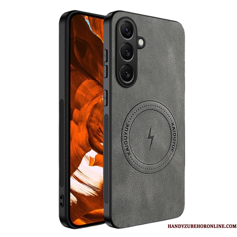 Hoesje Samsung Galaxy S26 Magnetisch Met Leerlook Bescherming Hoesje