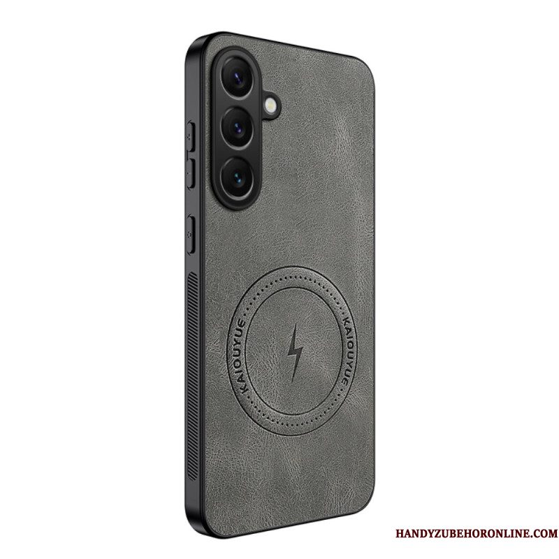 Hoesje Samsung Galaxy S26 Magnetische Nappa-textuur