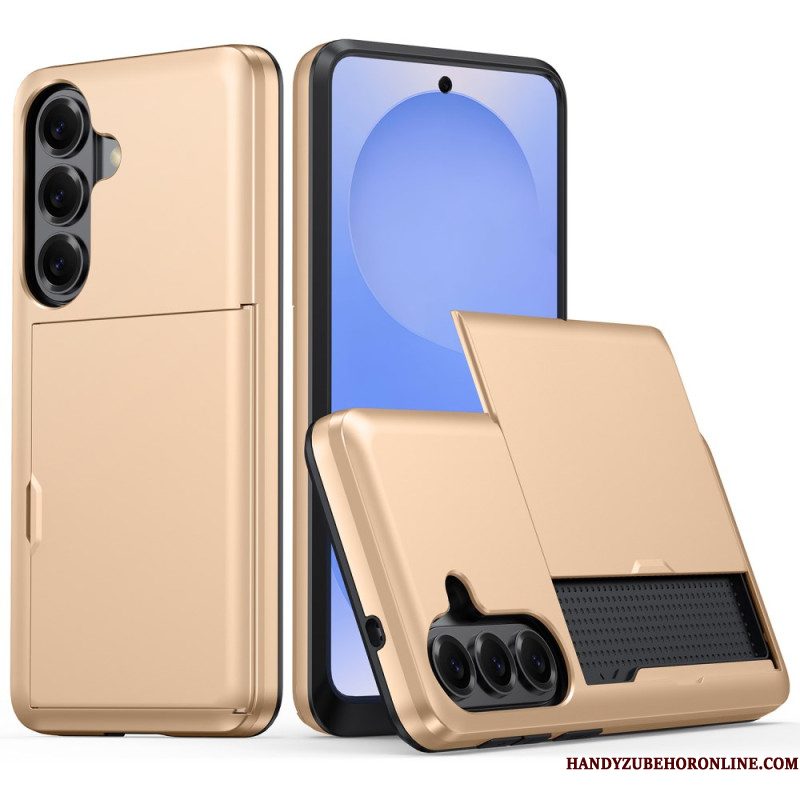 Hoesje Samsung Galaxy S26 Plus Kaarthouder Met Metallic Effect Bescherming Hoesje