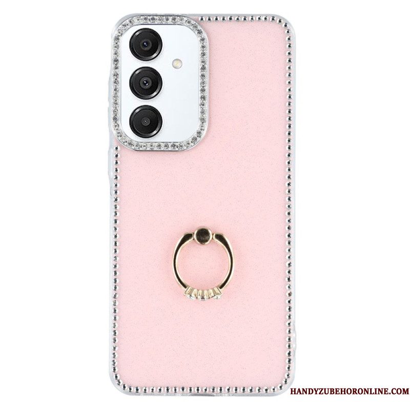 Hoesje Samsung Galaxy S26 Plus Ringhouder En Strass-steentjes Bescherming Hoesje