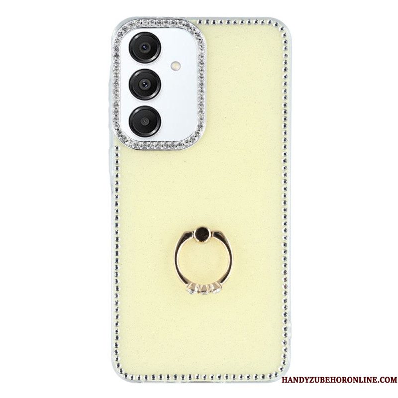Hoesje Samsung Galaxy S26 Plus Ringhouder En Strass-steentjes Bescherming Hoesje