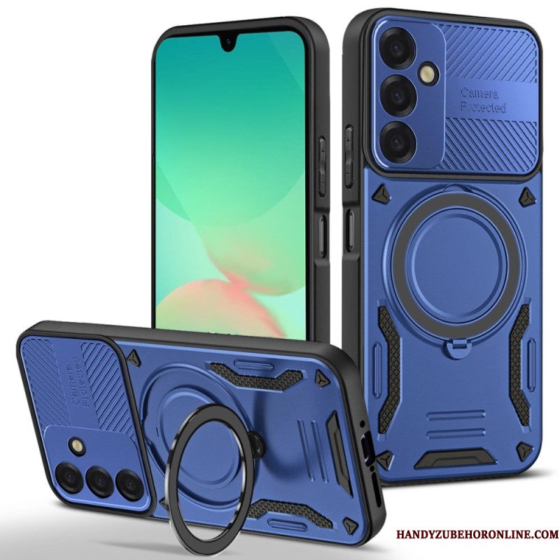 Hoesje Samsung Galaxy S26 Plus Schokbestendige Magnetische Houder Met Standaard Bescherming Hoesje