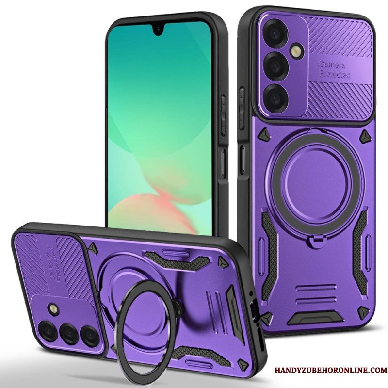 Hoesje Samsung Galaxy S26 Plus Schokbestendige Magnetische Houder Met Standaard Bescherming Hoesje