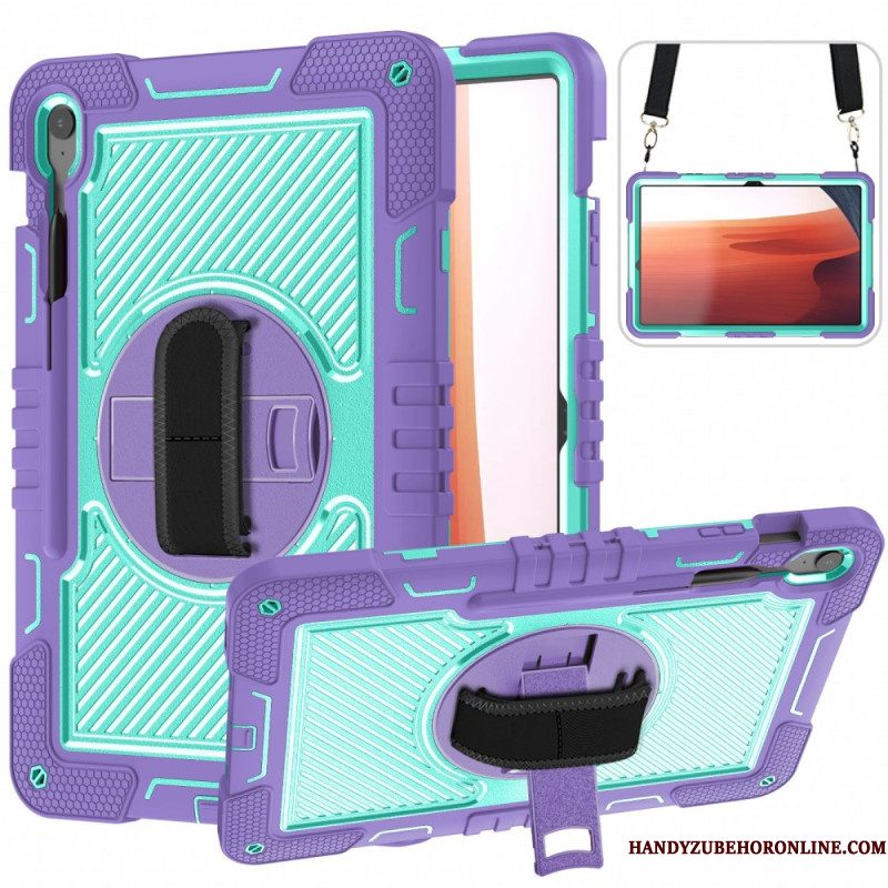 Hoesje Samsung Galaxy Tab S10 Fe Plus Standaard En Schouderband