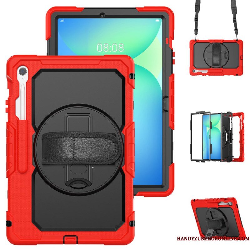 Hoesje Samsung Galaxy Tab S10 Fe Plus Ultra-resistent Met Schouderband Bescherming Hoesje