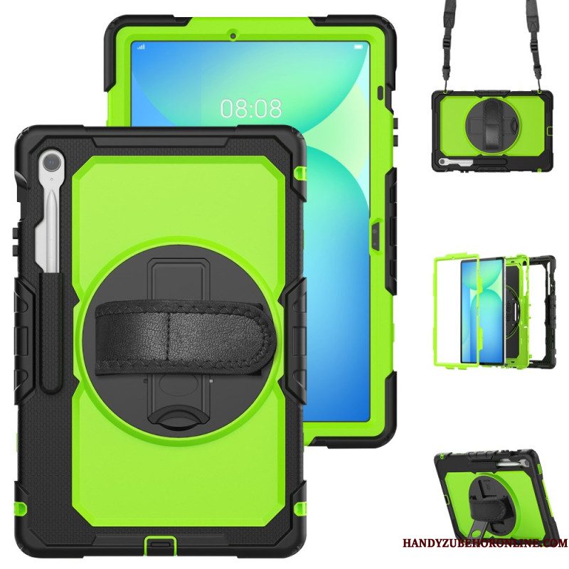Hoesje Samsung Galaxy Tab S10 Fe Plus Ultra-resistent Met Schouderband Bescherming Hoesje