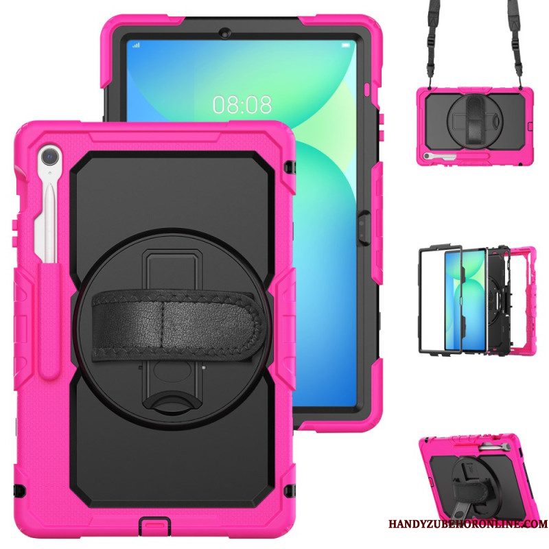 Hoesje Samsung Galaxy Tab S10 Fe Plus Ultra-resistent Met Schouderband Bescherming Hoesje