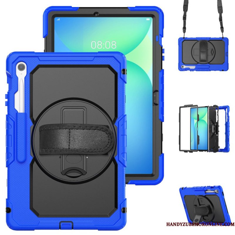 Hoesje Samsung Galaxy Tab S10 Fe Plus Ultra-resistent Met Schouderband Bescherming Hoesje