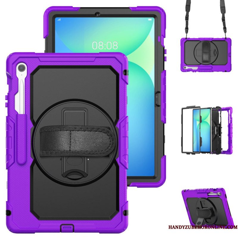 Hoesje Samsung Galaxy Tab S10 Fe Plus Ultra-resistent Met Schouderband Bescherming Hoesje