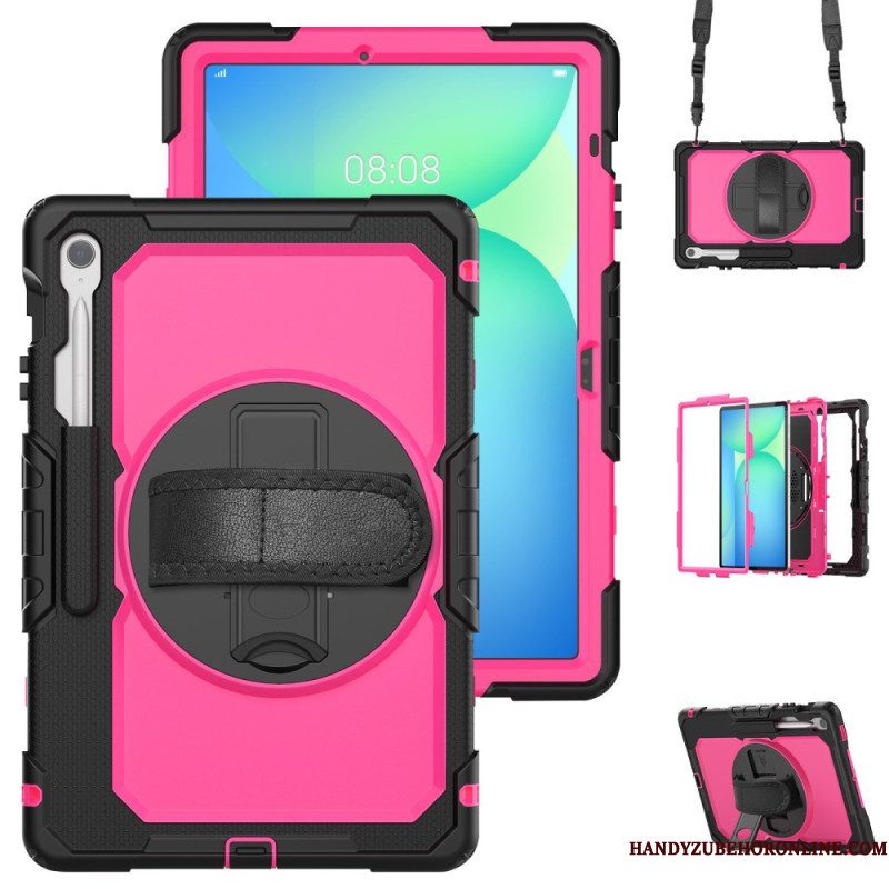 Hoesje Samsung Galaxy Tab S10 Fe Plus Ultra-resistent Met Schouderband Bescherming Hoesje