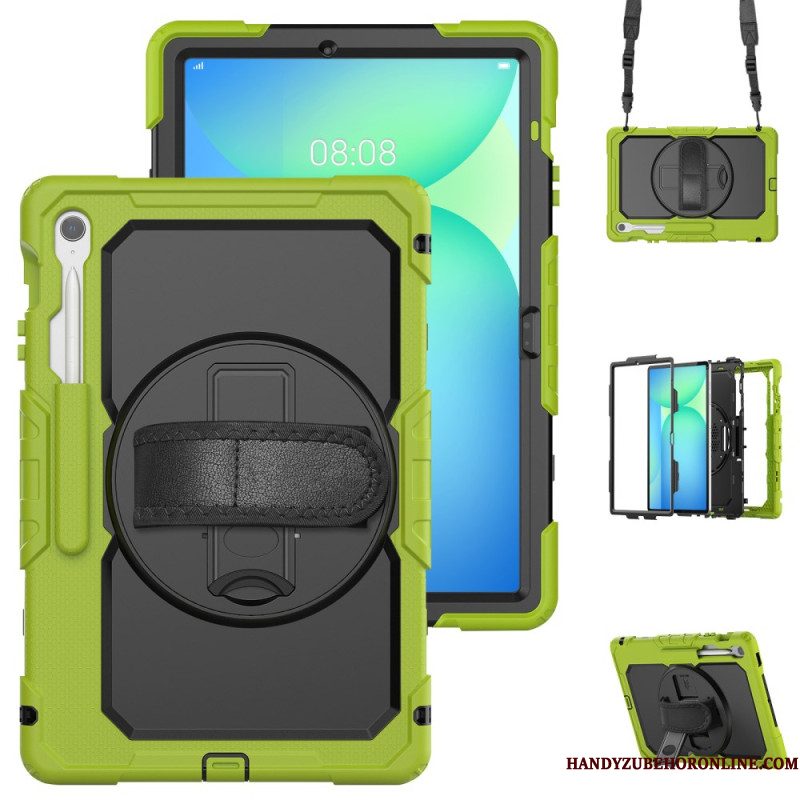 Hoesje Samsung Galaxy Tab S10 Fe Plus Ultra-resistent Met Schouderband Bescherming Hoesje