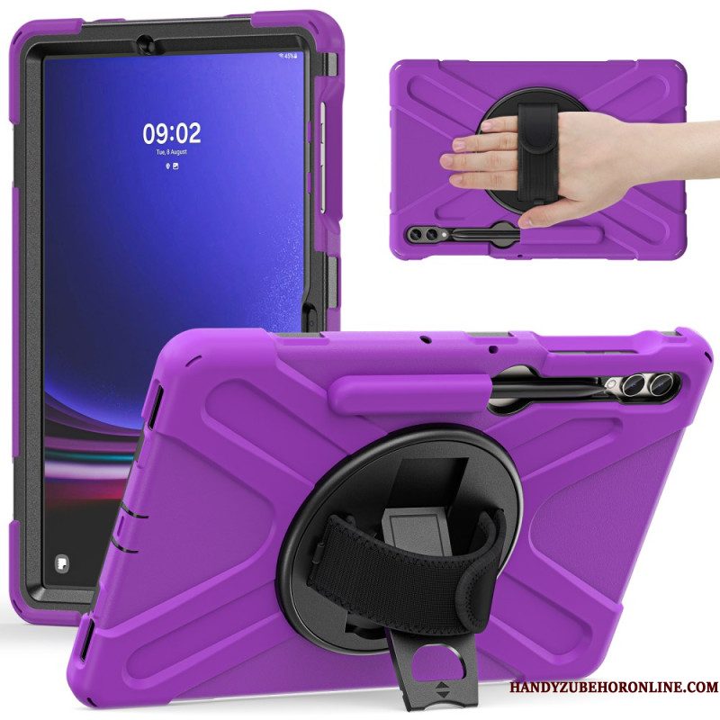 Hoesje Samsung Galaxy Tab S10 Plus Riem En Standaard