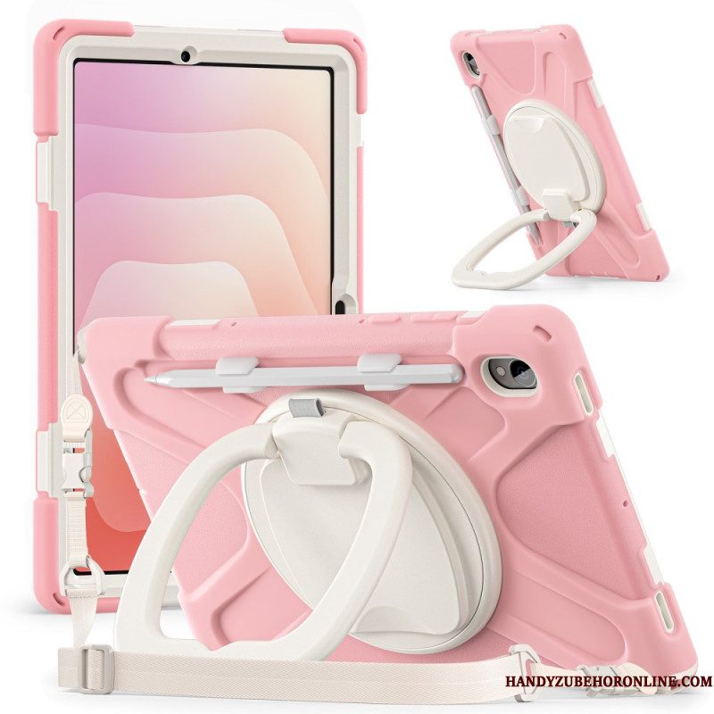 Hoesje Samsung Galaxy Tab S11 Drievoudige Bescherming Met Schouderband En Ringhouder Bescherming Hoesje
