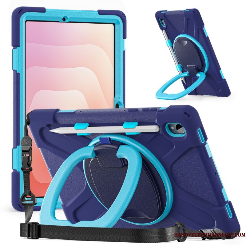 Hoesje Samsung Galaxy Tab S11 Drievoudige Bescherming Met Schouderband En Ringhouder Bescherming Hoesje