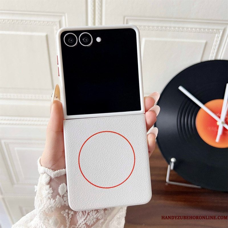 Hoesje Samsung Galaxy Z Flip 7 Compatibel Met Magsafe Orange Ring