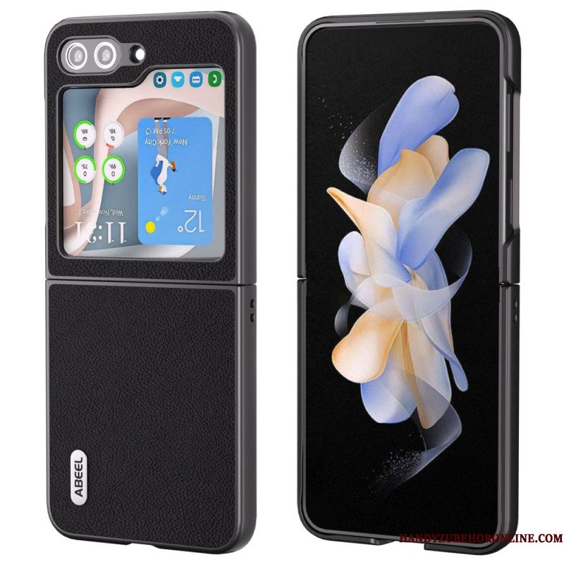 Hoesje Samsung Galaxy Z Flip 7 Fe Abeel Lederlook