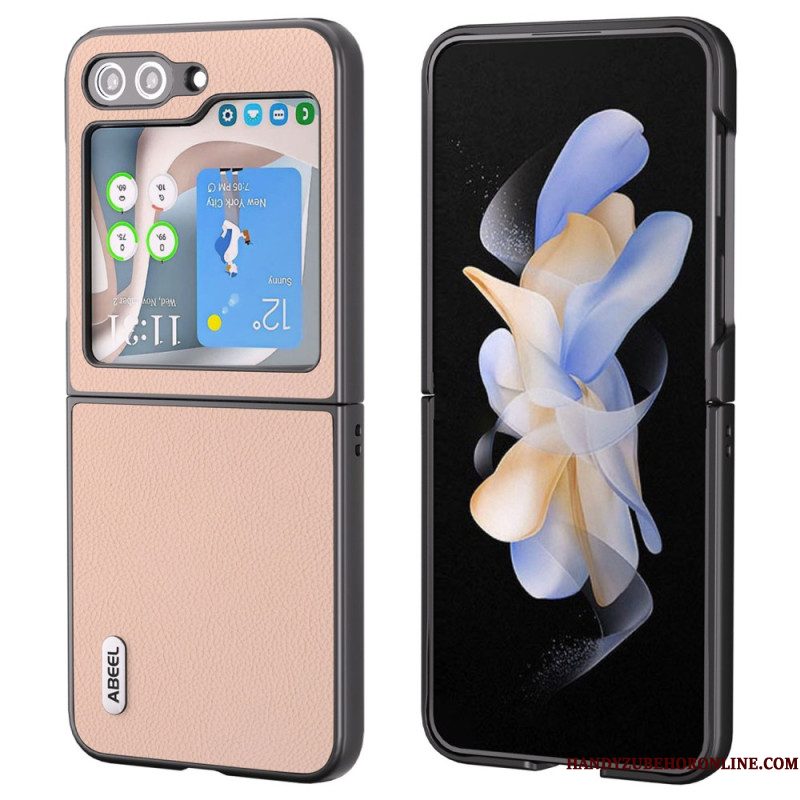 Hoesje Samsung Galaxy Z Flip 7 Fe Abeel Lederlook