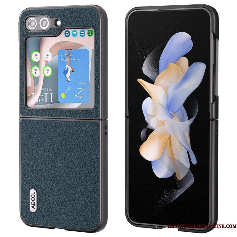 Hoesje Samsung Galaxy Z Flip 7 Fe Abeel Lederlook