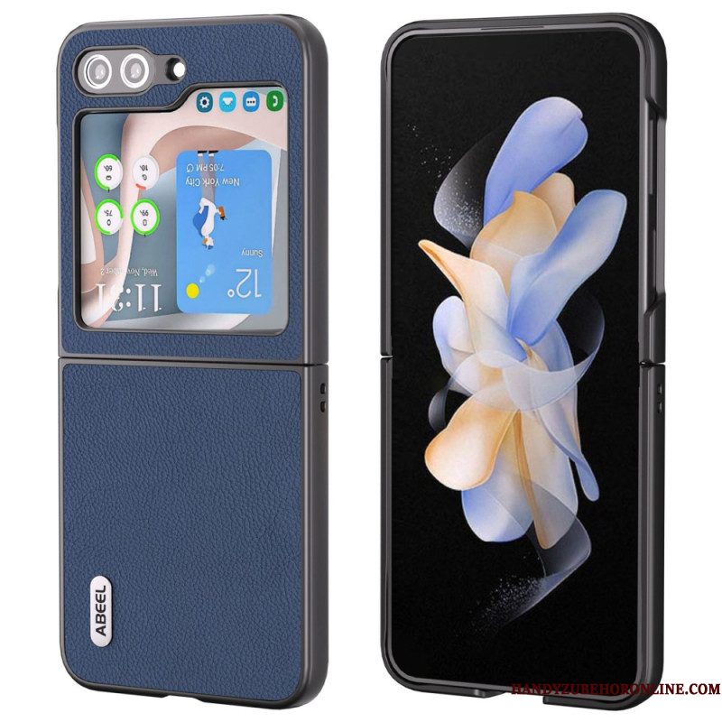 Hoesje Samsung Galaxy Z Flip 7 Fe Abeel Lederlook