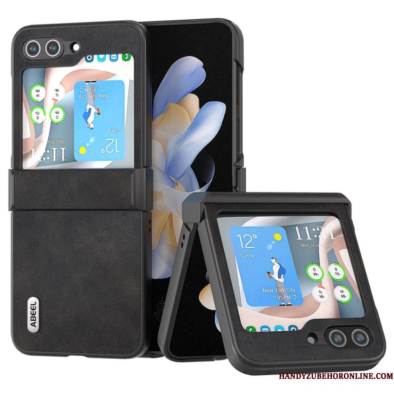 Hoesje Samsung Galaxy Z Flip 7 Fe Abeel Vintage Leren Stijl