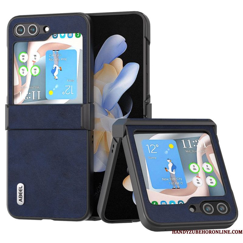 Hoesje Samsung Galaxy Z Flip 7 Fe Abeel Vintage Leren Stijl