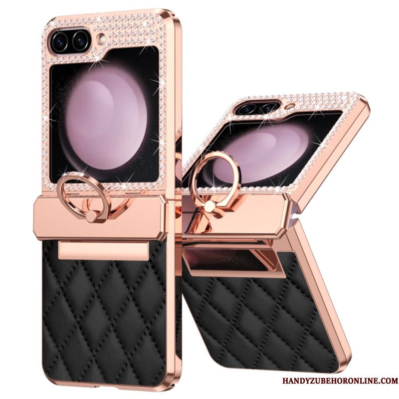 Hoesje Samsung Galaxy Z Flip 7 Fe Decoratie Met Strass-steentjes Bescherming Hoesje