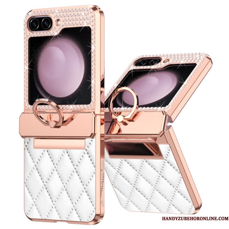 Hoesje Samsung Galaxy Z Flip 7 Fe Decoratie Met Strass-steentjes Bescherming Hoesje