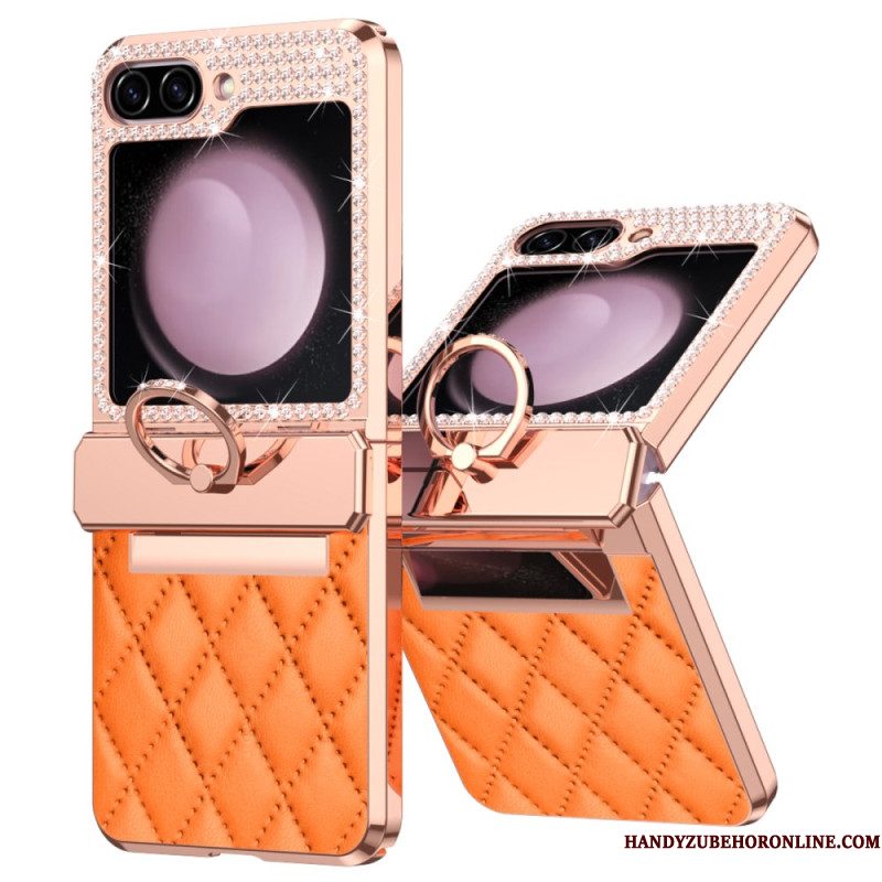 Hoesje Samsung Galaxy Z Flip 7 Fe Decoratie Met Strass-steentjes Bescherming Hoesje