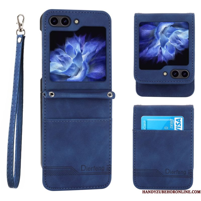 Hoesje Samsung Galaxy Z Flip 7 Fe Dierfeng Kaarthouder Bescherming Hoesje