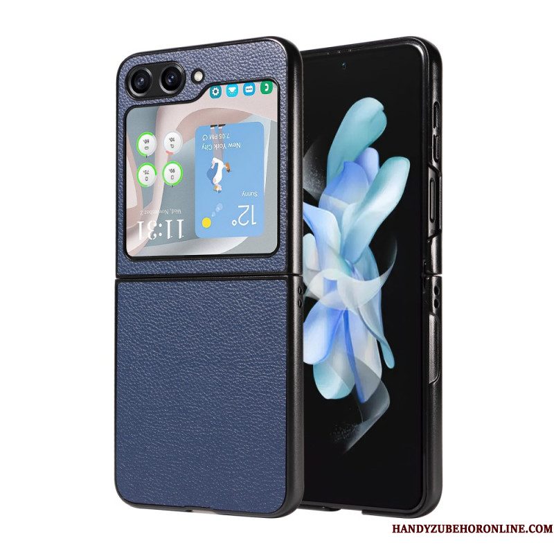Hoesje Samsung Galaxy Z Flip 7 Fe Discrete Leren Stijl Bescherming Hoesje