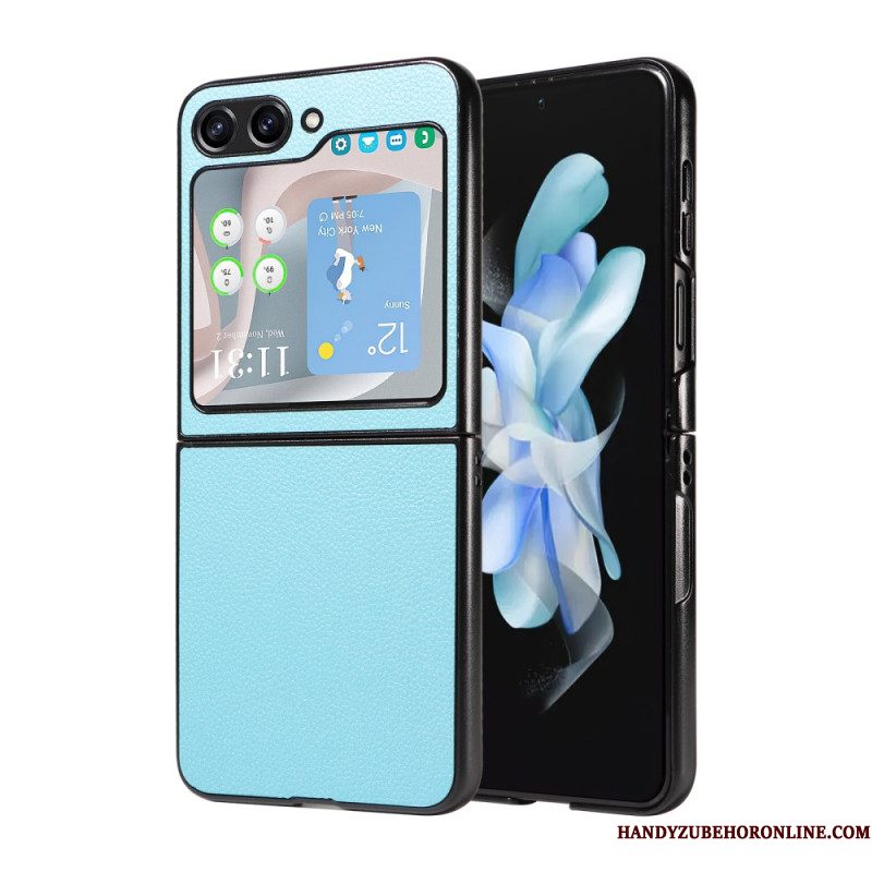 Hoesje Samsung Galaxy Z Flip 7 Fe Discrete Leren Stijl Bescherming Hoesje