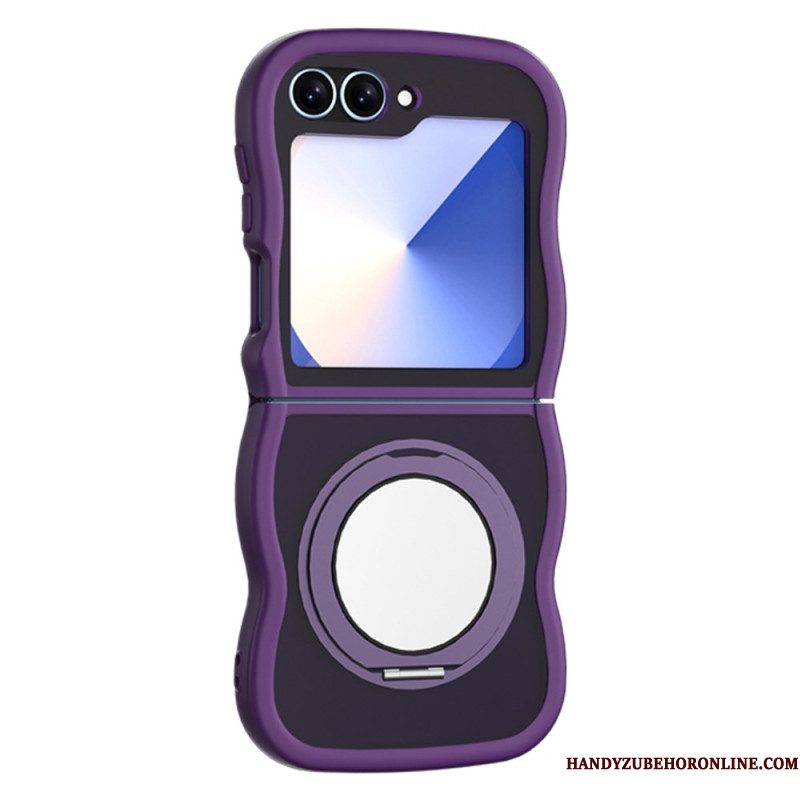 Hoesje Samsung Galaxy Z Flip 7 Fe Draaibare Standaard En Ingebouwde Spiegel Bescherming Hoesje