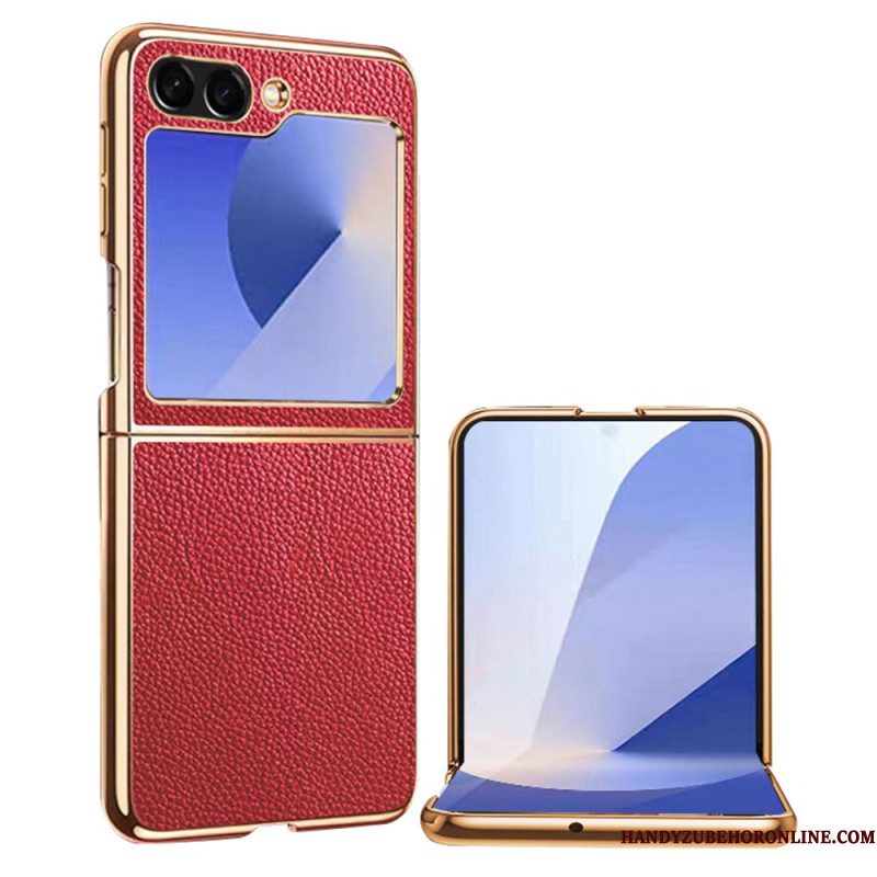 Hoesje Samsung Galaxy Z Flip 7 Fe Echt Leer