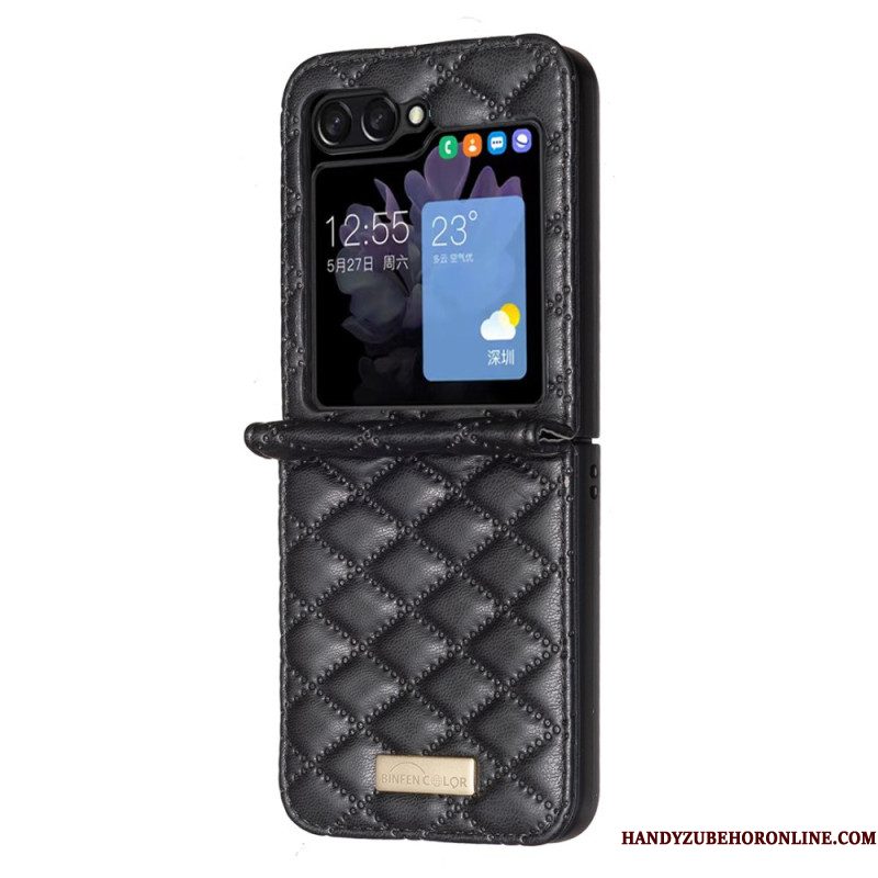 Hoesje Samsung Galaxy Z Flip 7 Fe Gewatteerde Binfen-kleur