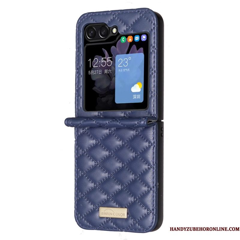 Hoesje Samsung Galaxy Z Flip 7 Fe Gewatteerde Binfen-kleur