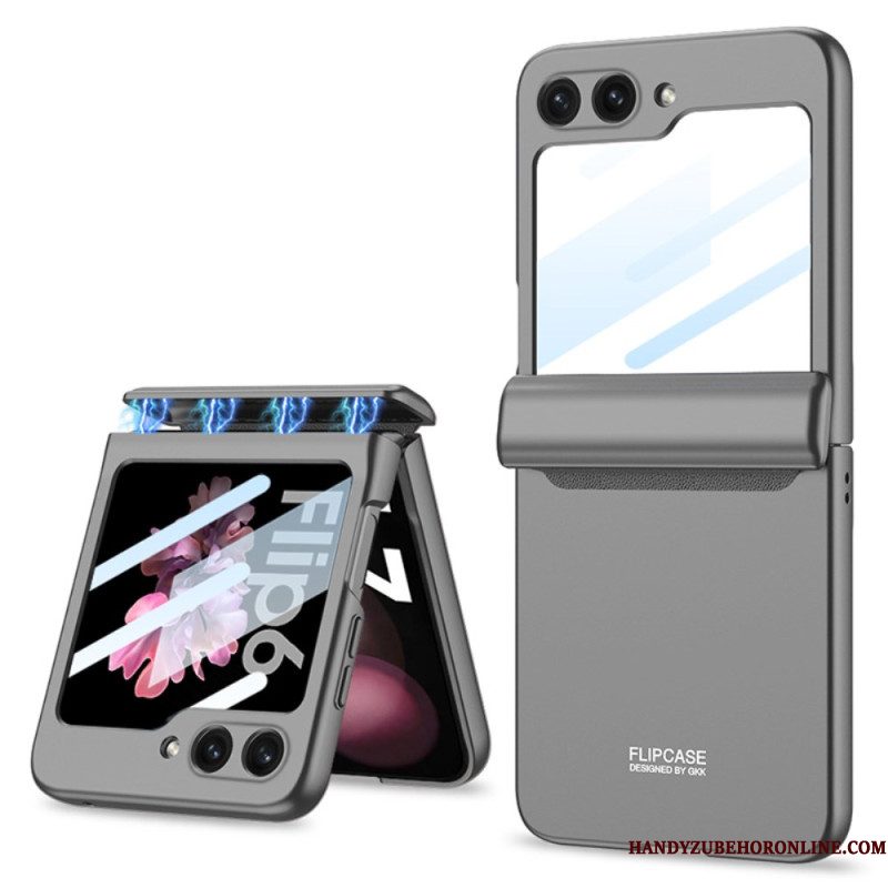 Hoesje Samsung Galaxy Z Flip 7 Fe Gkk Magnetisch Scharnier En Kleine Schermbeschermer Bescherming Hoesje