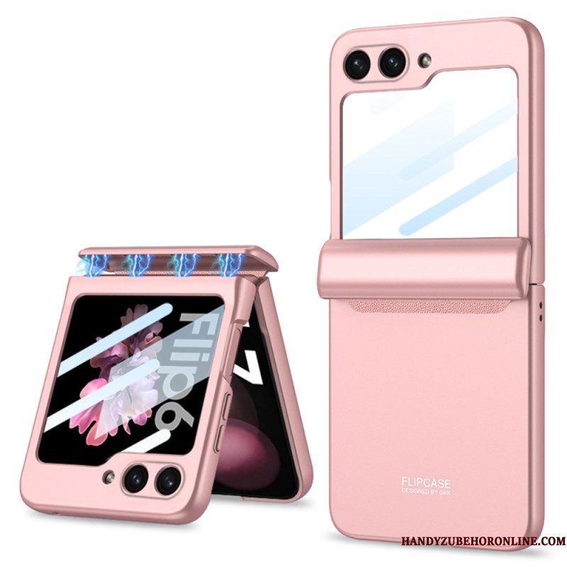 Hoesje Samsung Galaxy Z Flip 7 Fe Gkk Magnetisch Scharnier En Kleine Schermbeschermer Bescherming Hoesje