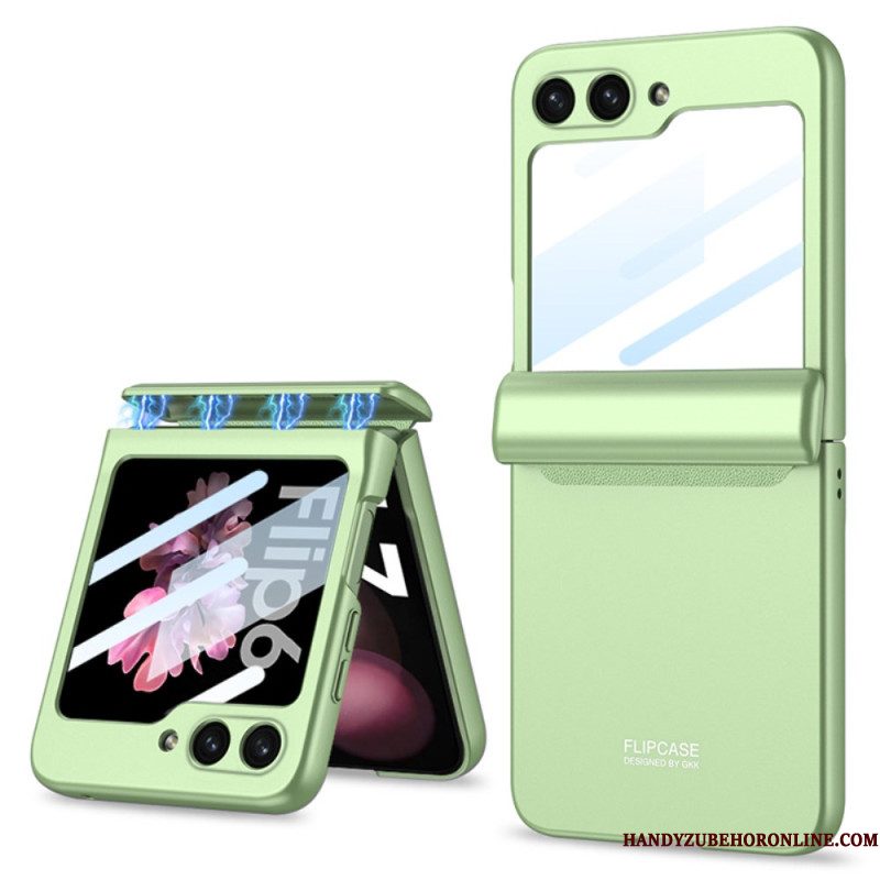 Hoesje Samsung Galaxy Z Flip 7 Fe Gkk Magnetisch Scharnier En Kleine Schermbeschermer Bescherming Hoesje