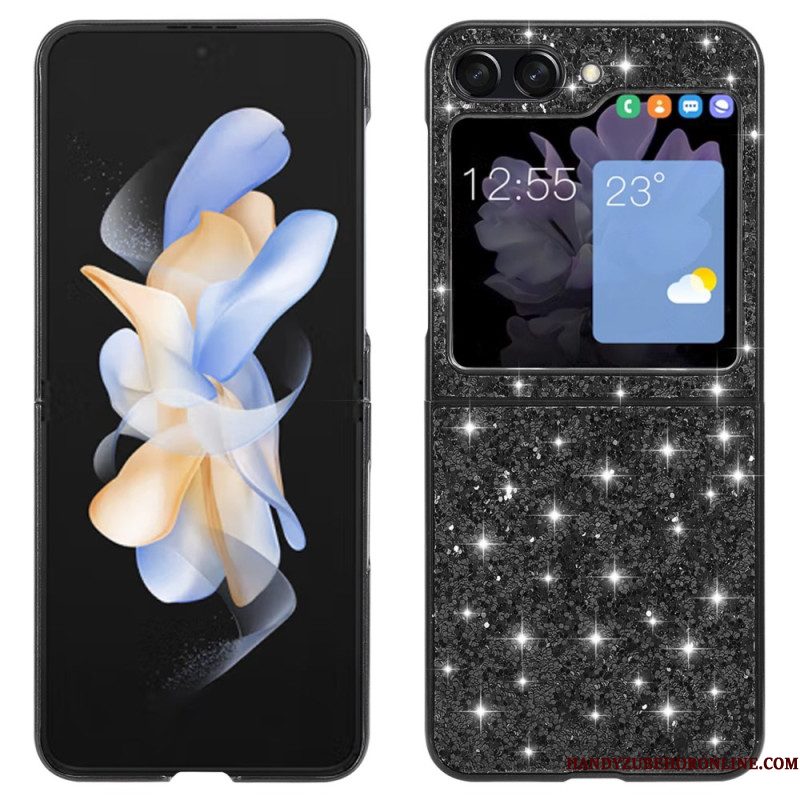 Hoesje Samsung Galaxy Z Flip 7 Fe Glitter Afwerking