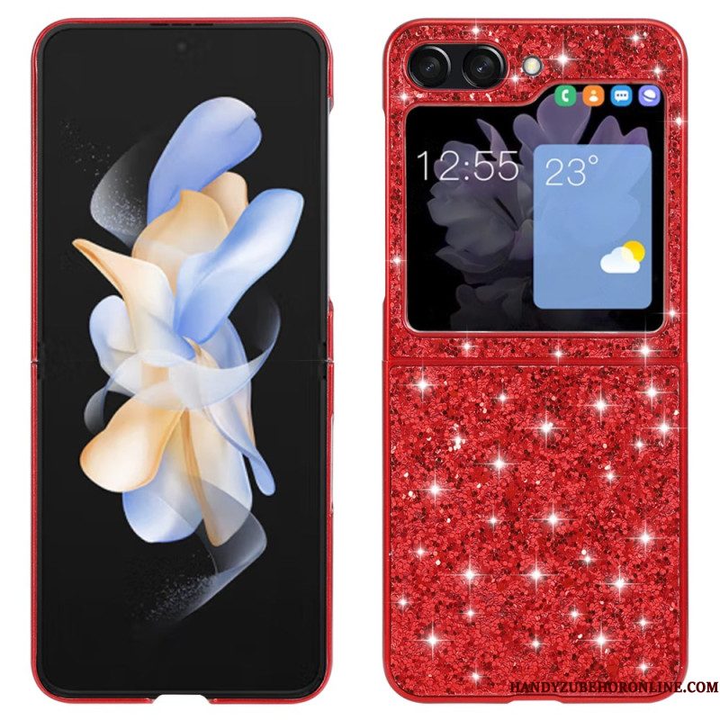 Hoesje Samsung Galaxy Z Flip 7 Fe Glitter Afwerking