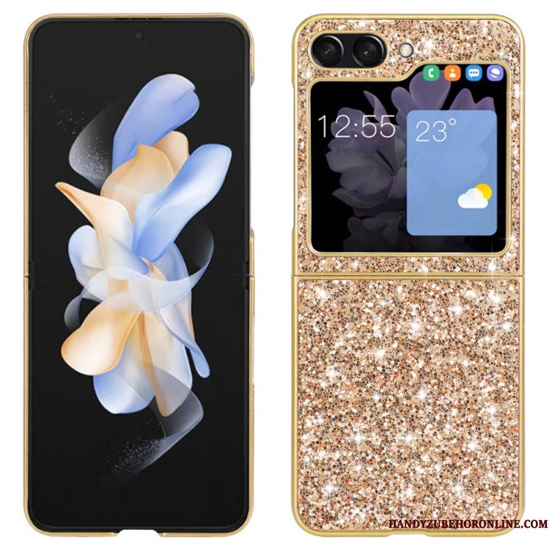 Hoesje Samsung Galaxy Z Flip 7 Fe Glitter Afwerking