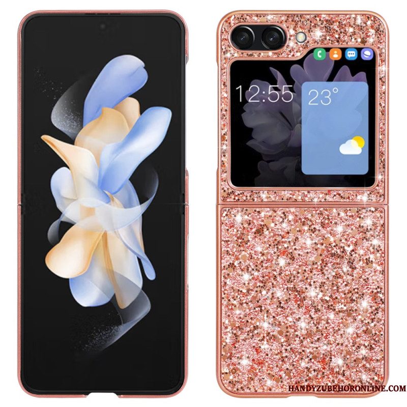 Hoesje Samsung Galaxy Z Flip 7 Fe Glitter Afwerking